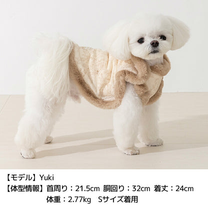 花柄ファーアウター XS/S/M/L/XL/XXL/DS/DM Un TouTou -アントゥトゥ- 犬服 ドッグウェア UT26AW ut261214