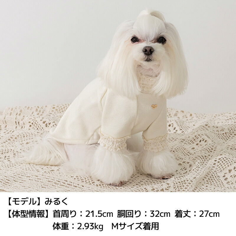 袖レーストレーナー XS/S/M/L/XL/XXL/DS/DM Un TouTou -アントゥトゥ- 犬服 ドッグウェア UT26AW ut261217