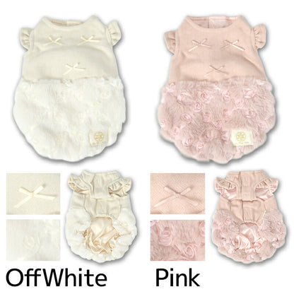 ローズバルーンワンピ XS/S/M/L/XL/XXL Un TouTou -アントゥトゥ- 犬服 ドッグウェア UT26AW ut261226