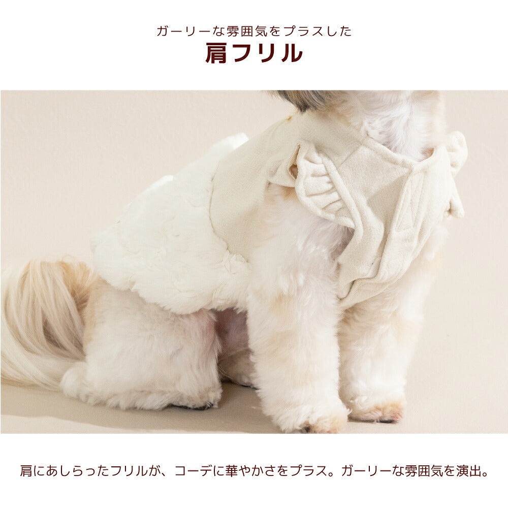 ローズバルーンワンピ XS/S/M/L/XL/XXL Un TouTou -アントゥトゥ- 犬服 ドッグウェア UT26AW ut261226