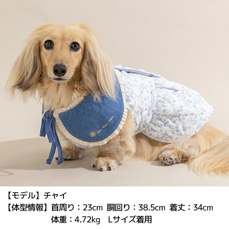 ティペット付きワンピ XS/S/M/L/XL/XXL Un TouTou -アントゥトゥ- 犬服 ドッグウェア UT26AW ut261228
