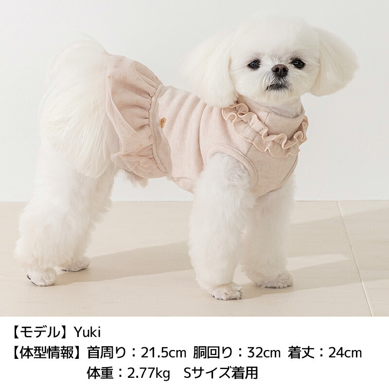 チュールワンピ XS/S/M/L/XL/XXL Un TouTou -アントゥトゥ- 犬服 ドッグウェア UT26AW ut261241
