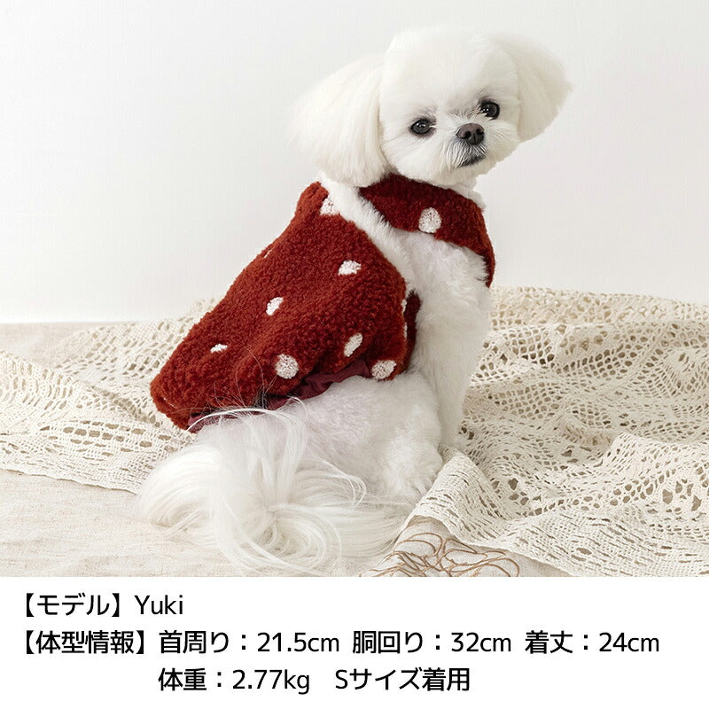 ドットバルーンチュニック XS/S/M/L/XL/XXL/DS/DM Un TouTou -アントゥトゥ- 犬服 ドッグウェア UT26AW ut261247