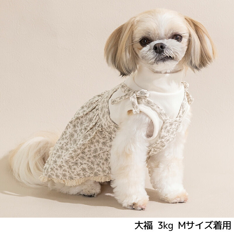 小花アンサンブルワンピ XS/S/M/L/XL/XXL Un TouTou -アントゥトゥ- 犬服 ドッグウェア UT26AW ut261261