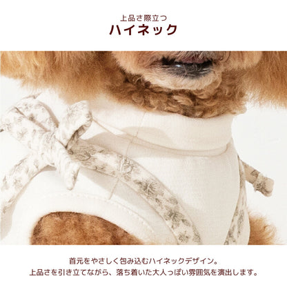 小花アンサンブルワンピ XS/S/M/L/XL/XXL Un TouTou -アントゥトゥ- 犬服 ドッグウェア UT26AW ut261261