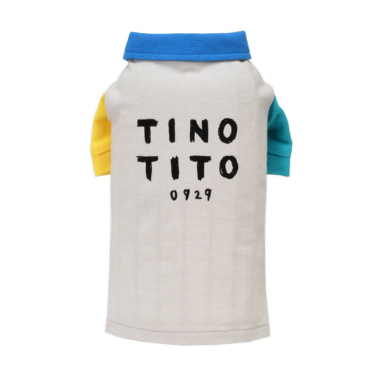 カラフルポロシャツ 犬服 ドッグウェア XS/S/M/L/XL/XXL ワンボヤージュ TINOTITO ティノティート トイプードル チワワ ダックス tt112040-1