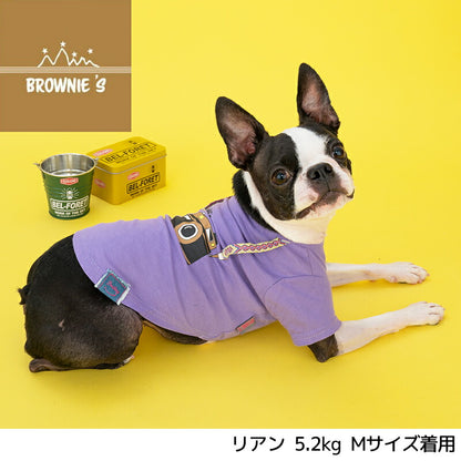 カメラTシャツ S/M/L/XL/XXL BROWNIE'S-ブラウニーズ- 犬服 ドッグウェア トイプードル チワワ ポメラニアン BR23SS br231728-1