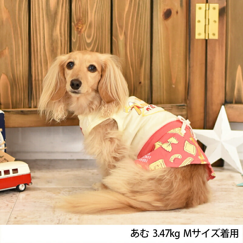 クッキングパスタワンピ XS/S D's Chat-ディーズチャット- 犬服 ドッグウェア 小型犬 トイプードル チワワ ポメラニアン DS23SS ds231173-1