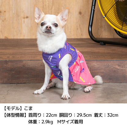 キャンディ柄ワンピ XS/S/M/L/XL D's Chat-ディーズチャット- 犬服 小型犬 ドッグウェア DS24SS ds241215-1