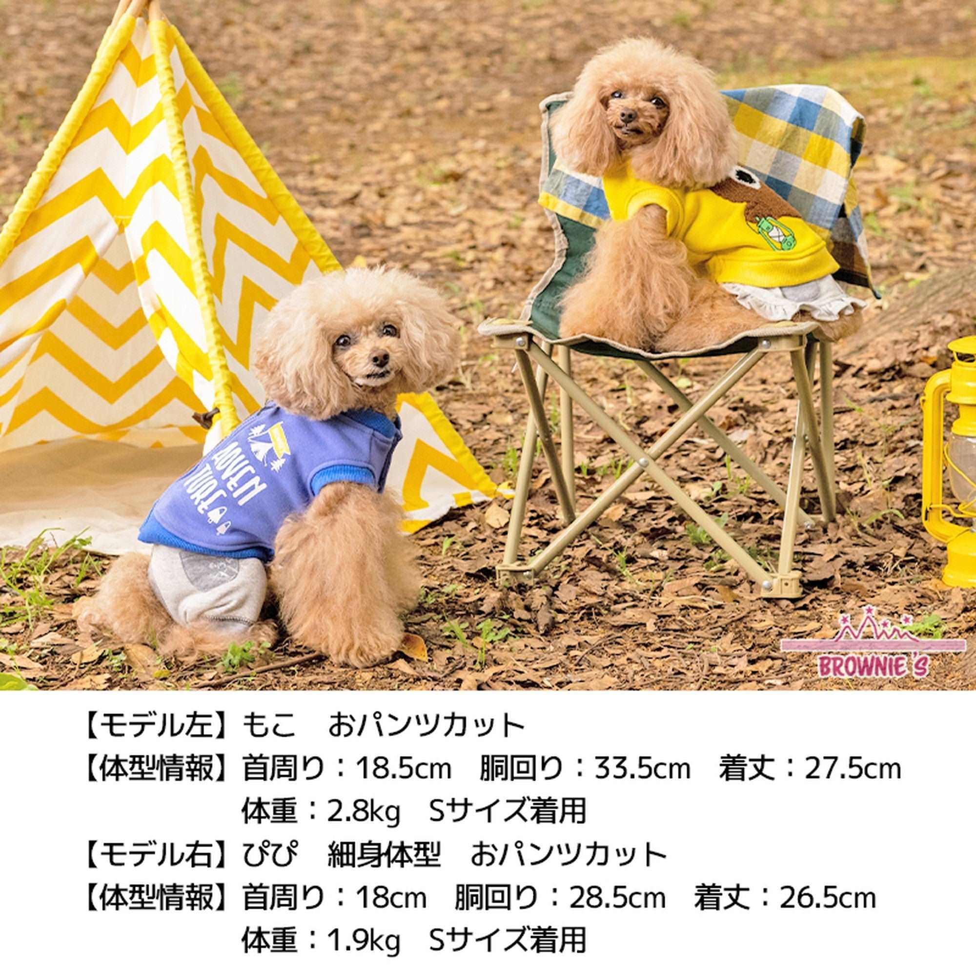 くまさんとキャンプベスト S/M/L/XL/XXL BROWNIE'S-ブラウニーズ- 犬服 ドッグウェア トイプードル チワワ ポメラニア –  Wan-Voyage（ワンボヤージュ）- お洒落なドッグウェア 犬服のお店