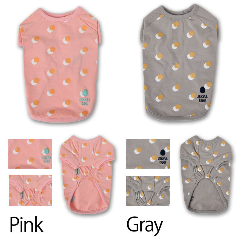 ドット柄Tシャツ XL/XXL Jekyll Egg-ジキルエッグ- 犬服 長袖 ドッグウェア トイプードル チワワ ポメラニアン JE22AW je161248-3