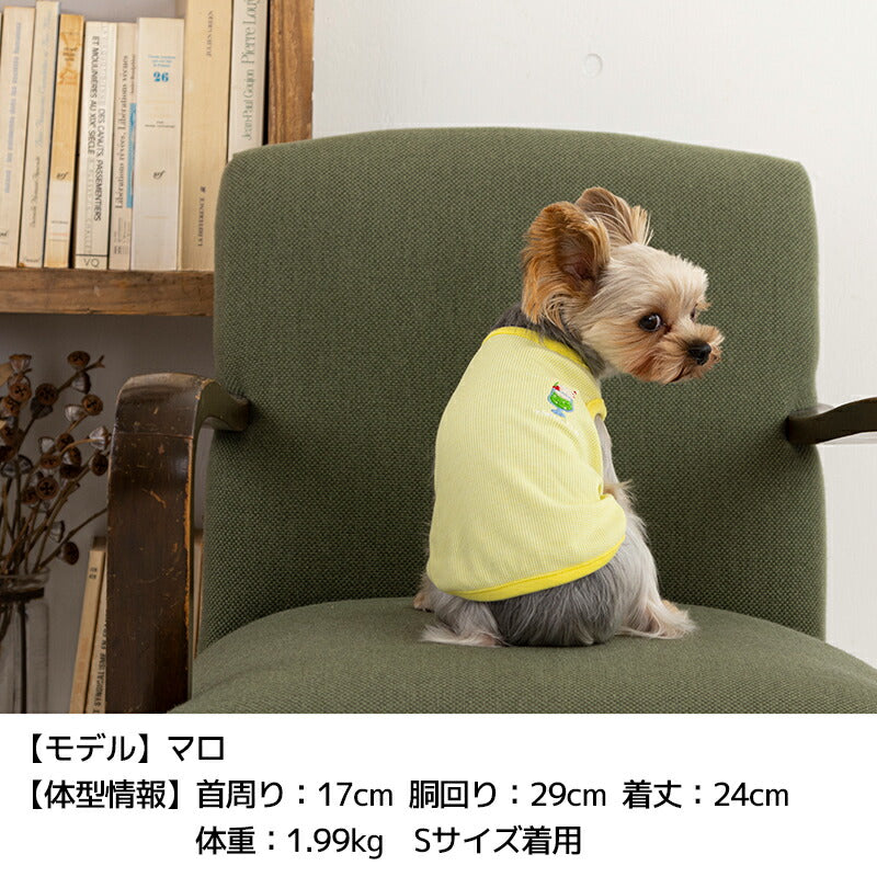 スイーツ刺繍タンク XS/S/M/L/XL/XXL TINOTITO -ティノティート- 犬服 ドッグウェア TT24SS tt241334-1